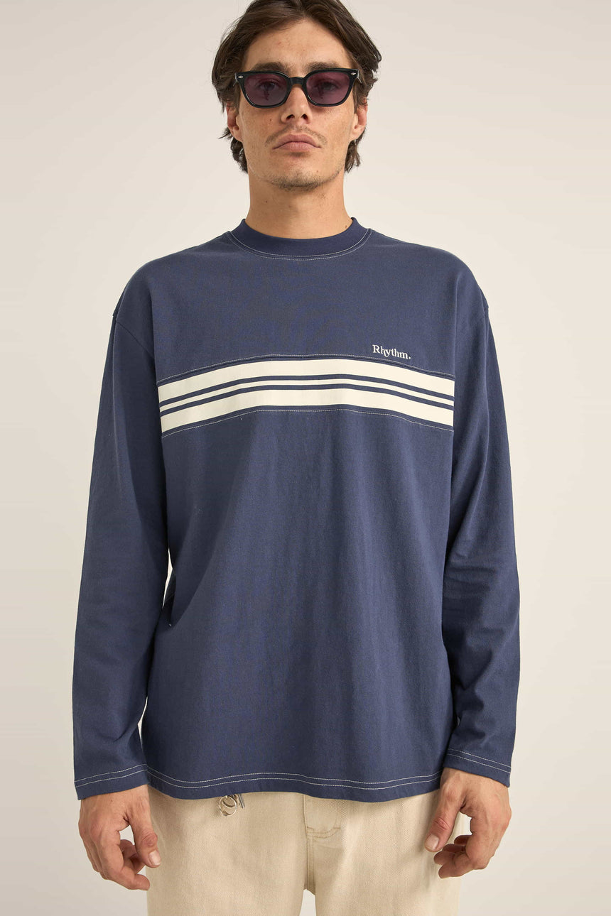 Vintage Paneel L/S - T-Shirt Man