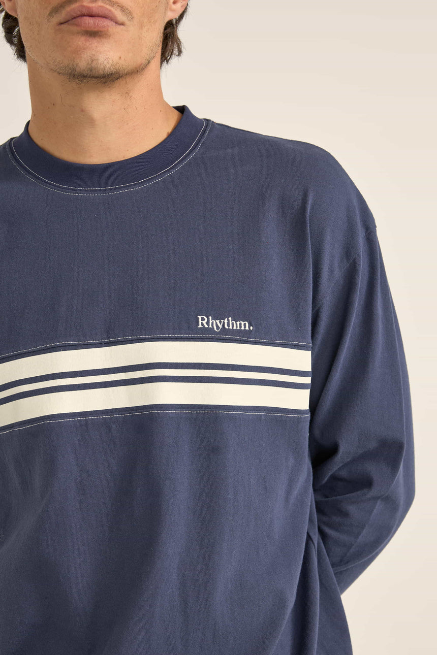 Vintage Paneel L/S - T-Shirt Man