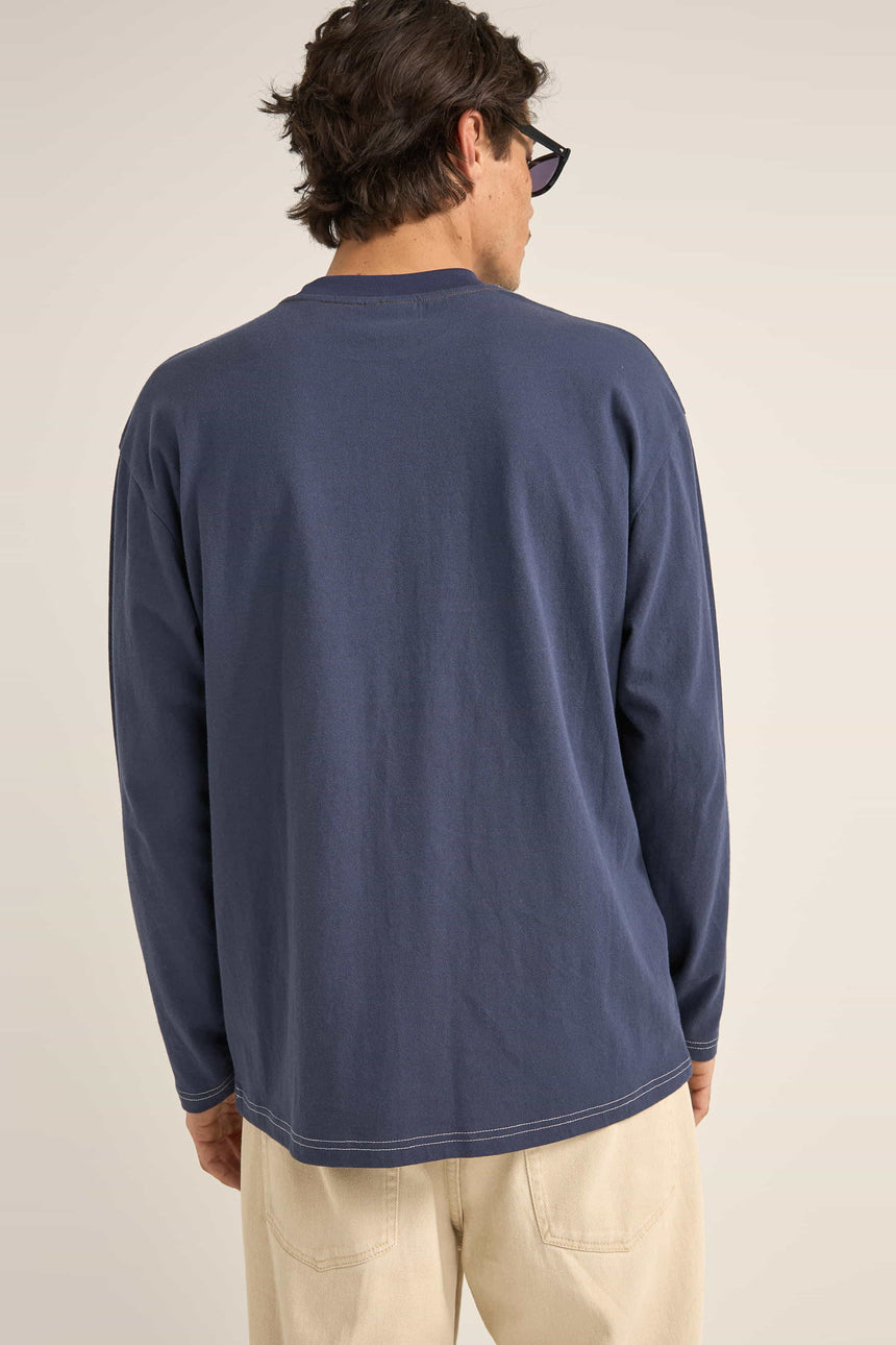 Vintage Paneel L/S - T-Shirt Man