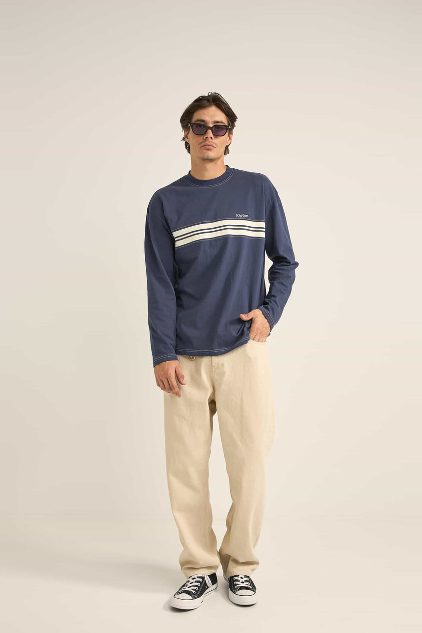 Vintage Paneel L/S - T-Shirt Man