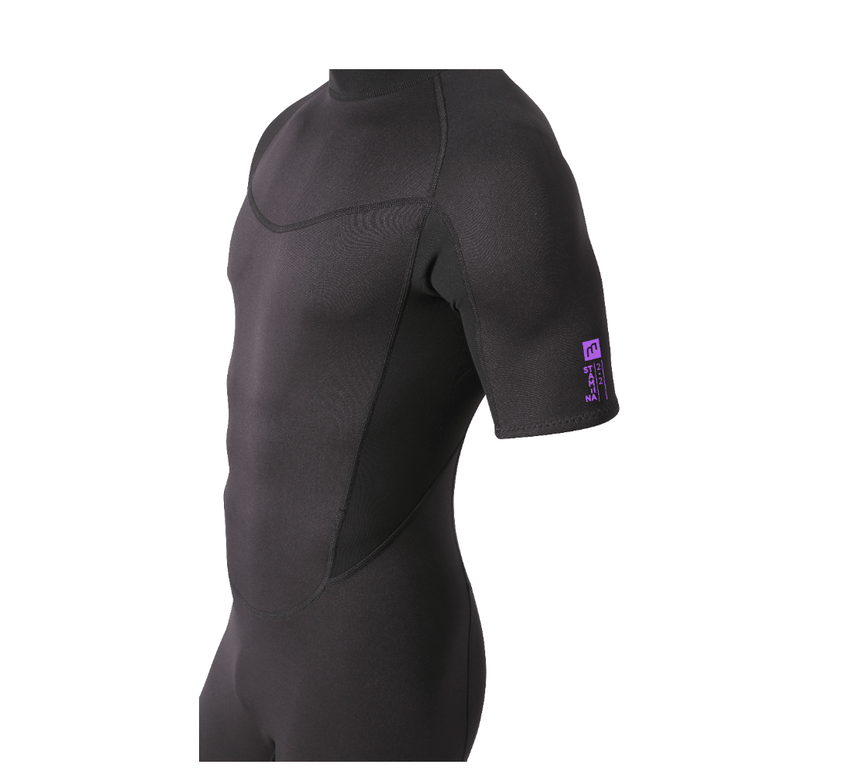 2/2 Stamiina - Zip Dos S/S Combinaison Shorty Surf HommeShortyMdns