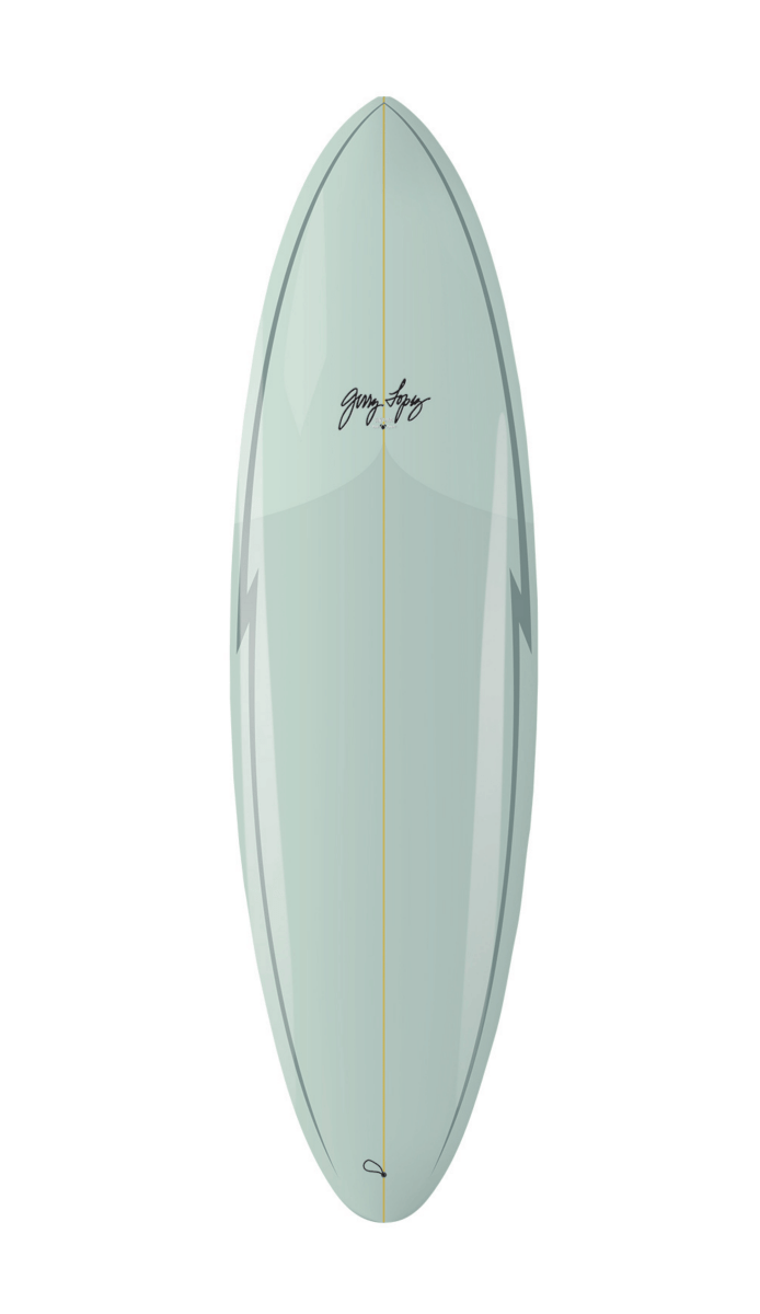 7'0" Gerry Lopez Midway Fusion - Poly Futures - Planche Surf MidlengthFunboard / HybrideSurftech