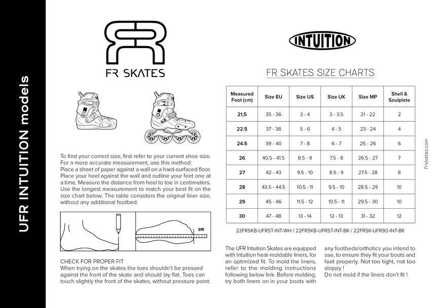 UFR 80 Intuition - Roller En Ligne Freeskate