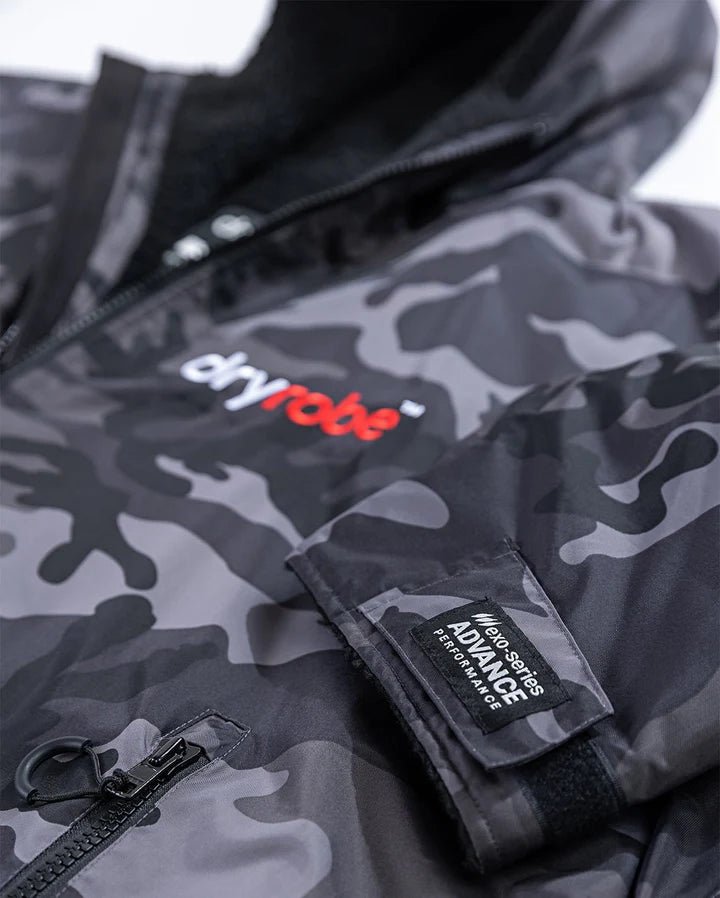 Advance - Poncho Impermeable Zippé Adulte Manches Longues Noir/CamoPonchosDryrobe