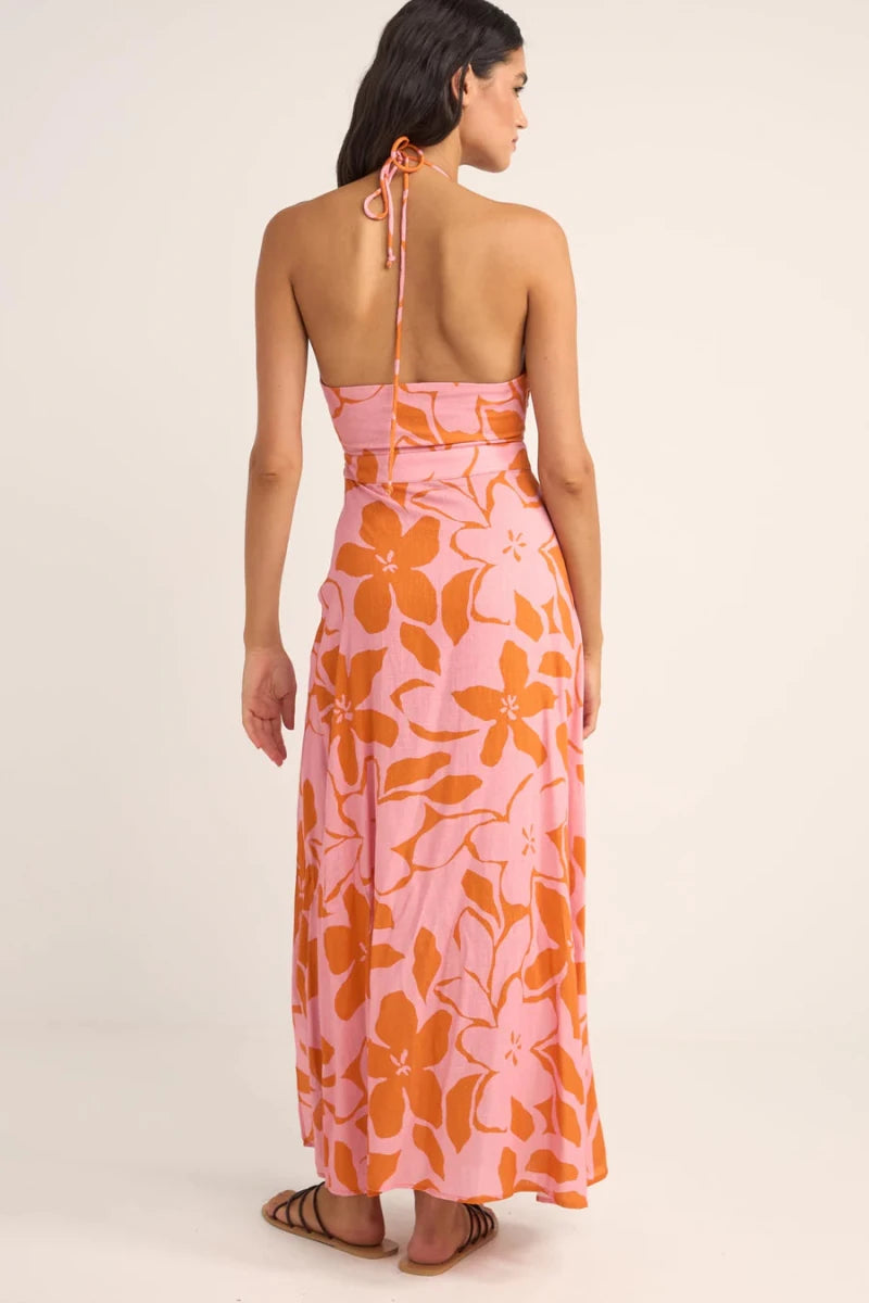 Bora Bora Floral Cut Out Maxi Robe FemmeDressRhythm