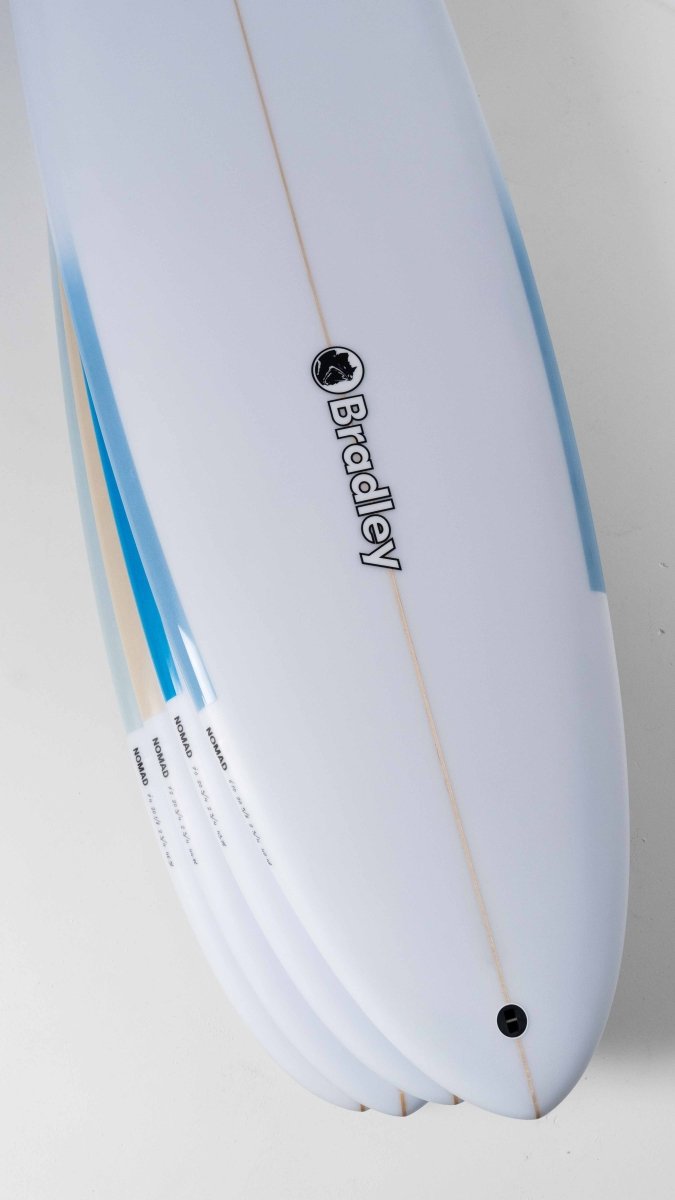 Bradley Nomad Fins Single + 2 Futures x 3 - Mid - LengthFunboard / HybrideBradley