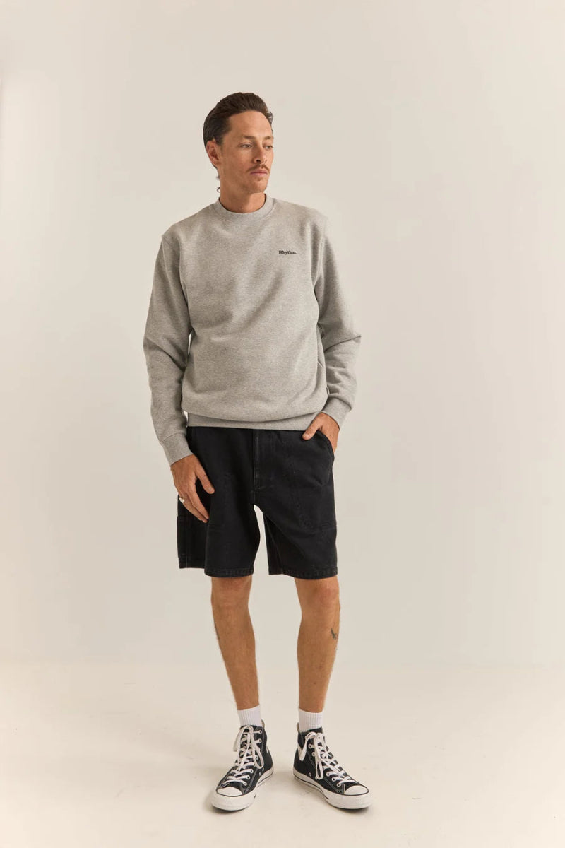 Brand Fleece Crew - Sweat HommeSweatsRhythm