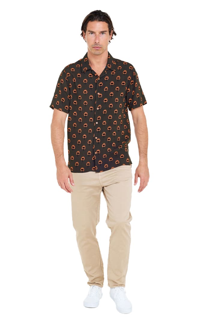 Burning Chemise S/S Homme#ChemisesPull - in