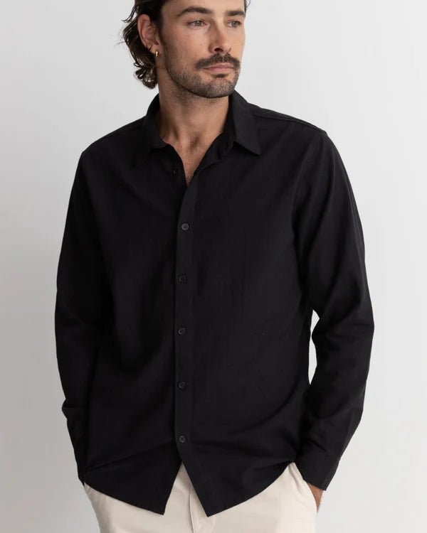 Classic Linen - Chemise Manches Longues HommeChemisesRhythm