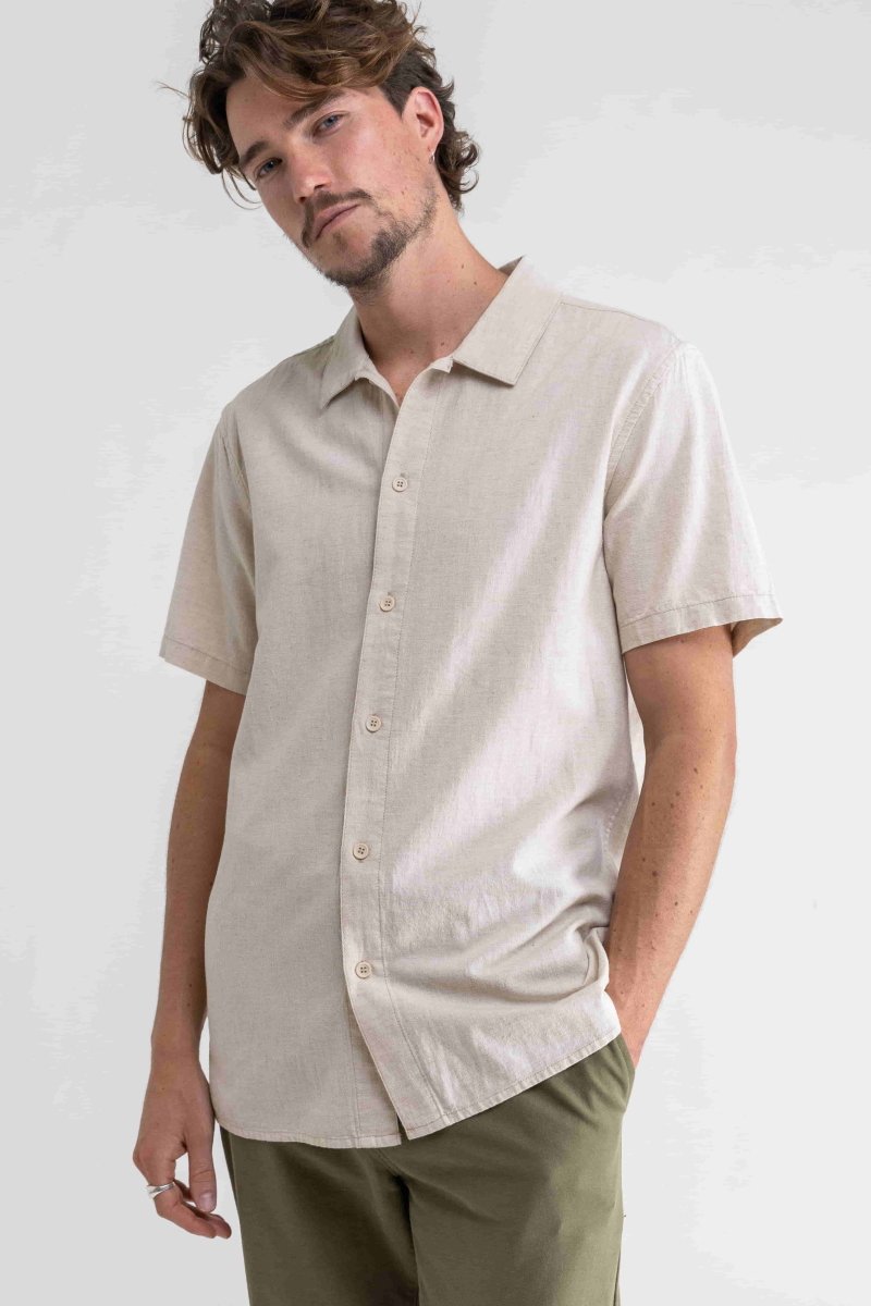 Classic Linen Ss Chemise Homme#ChemisesRhythm