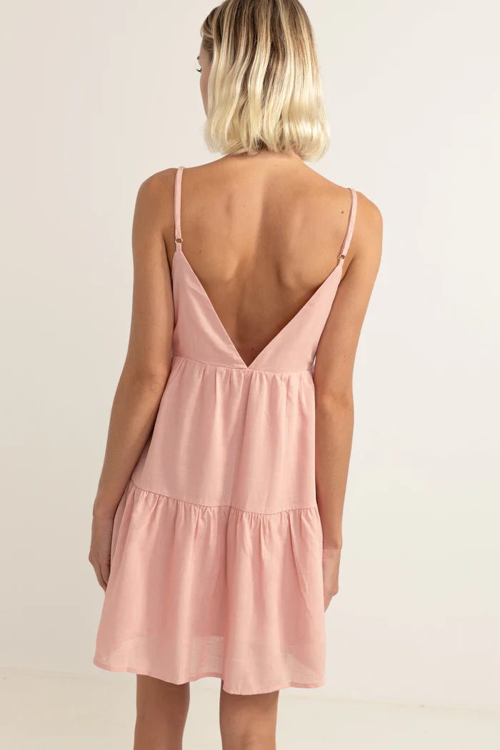 Classic Tiered Mini Robe Femme#DressRhythm