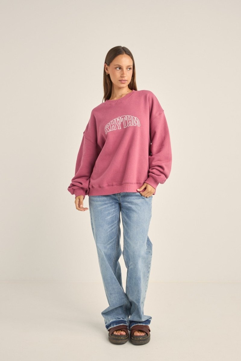 College Crew Neck - Sweat FemmeSweatsRhythm