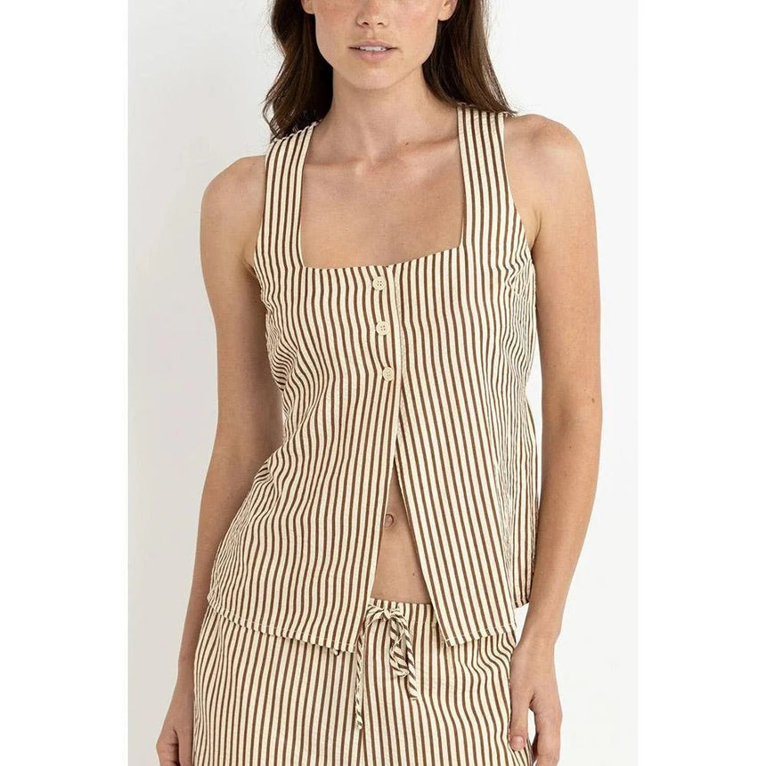 Cove Stripe Long Vest - Top FemmeDébardeursRhythm