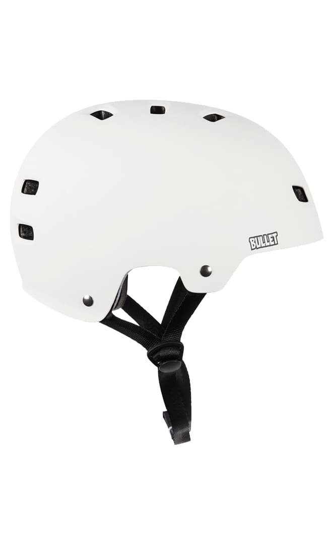 Deluxe T35 Casque Skate Roller Matt White Adulte#CasquesBullet