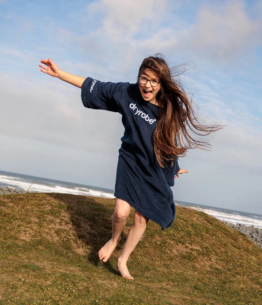 DRYROBE Manteau de serviette Bio KIDS Navy 10-13Dryrobe