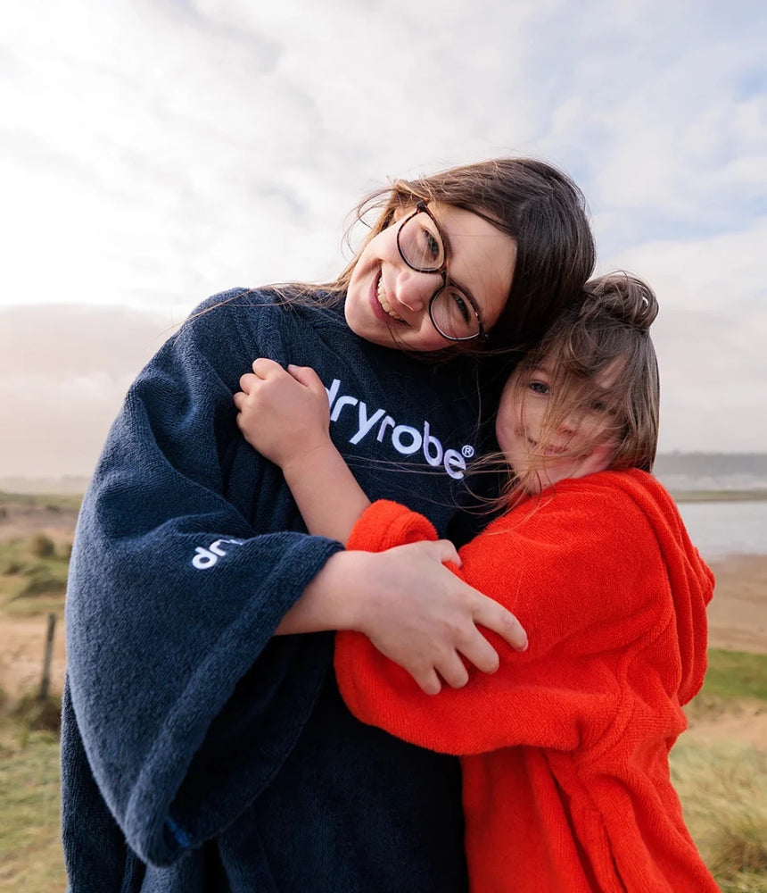 DRYROBE Manteau de serviette Bio KIDS Navy 10-13Dryrobe