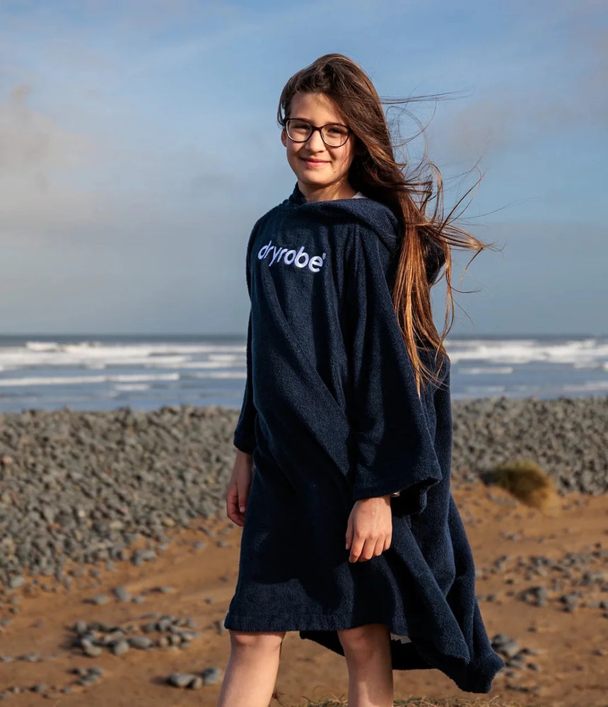 DRYROBE Manteau de serviette Bio KIDS Navy 10-13Dryrobe