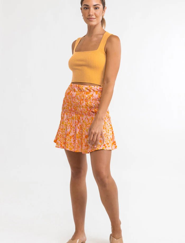 Evangeline Floral - Jupe Courte FemmeSkirtRhythm