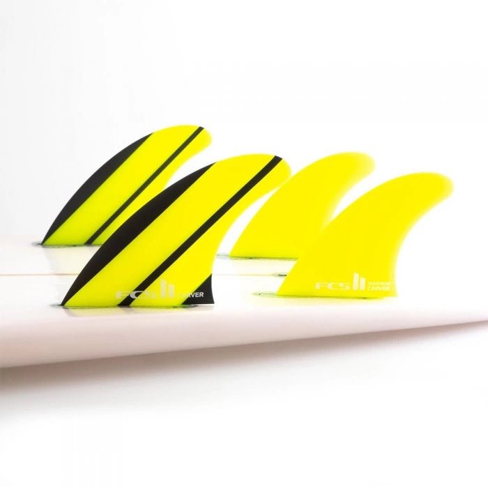 FCS II Carver Neo Glass Quad Rear Retail Fins Yellow#DérivesFcs