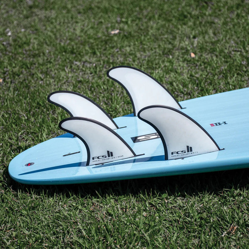 FCS II Harley Mid Tri - Quad PC Retail Fins Black/White#DérivesFcs