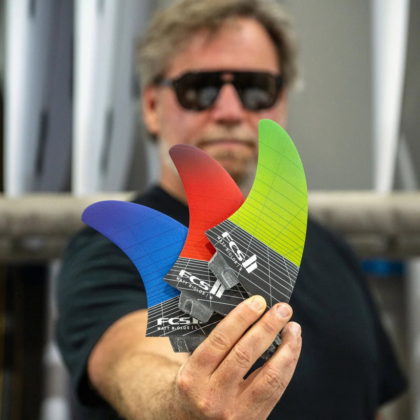 FCS II MB PC Carbon Tri Retail Fins Green#DérivesFcs