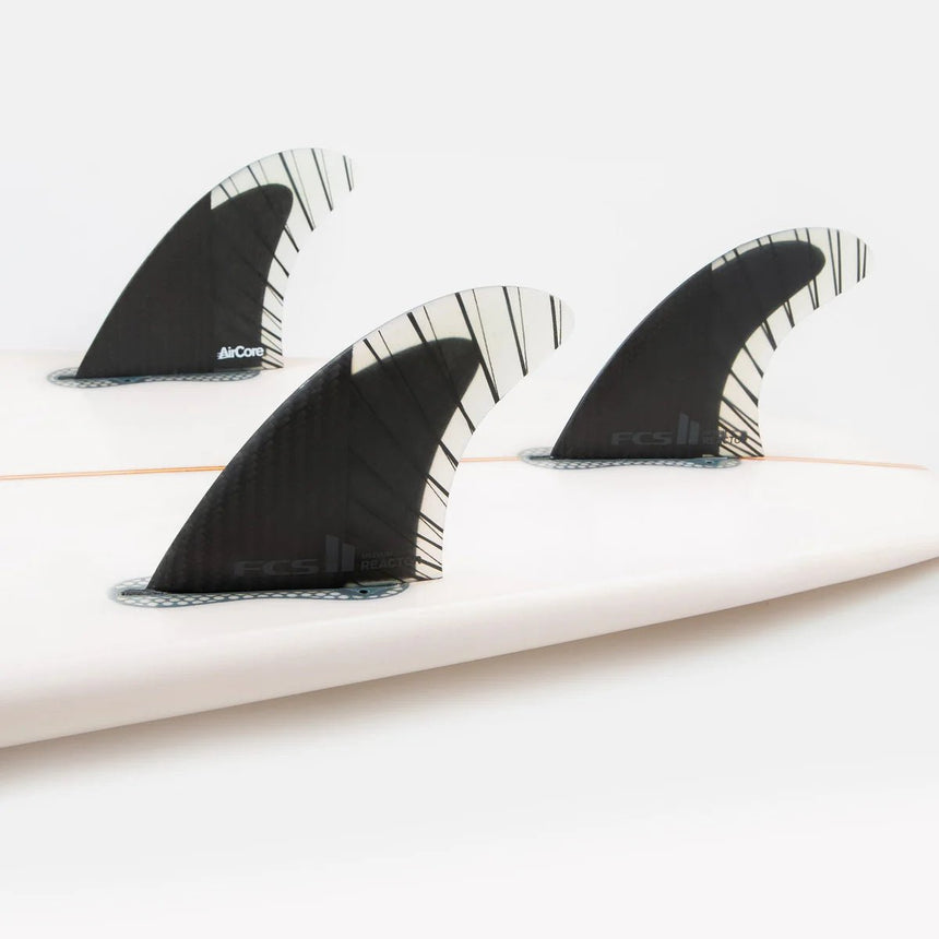 FCS II Reactor PC Carbon Tri Retail Fins Black/Charcoal#DérivesFcs