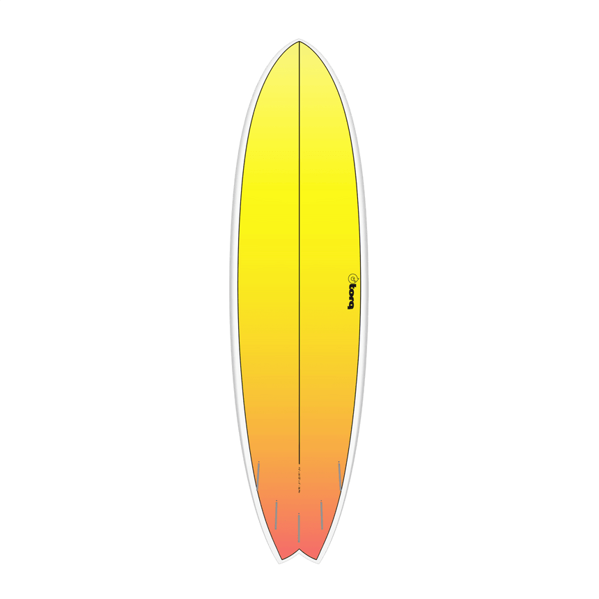 Fish Tet Retro Fade White Rail 6"3 Planche De Surf FishFishTorq