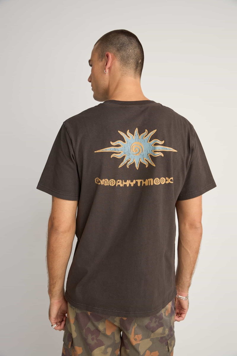 Flame Printed Vintage Ss T-Shirt Homme#Tee ShirtsRhythm