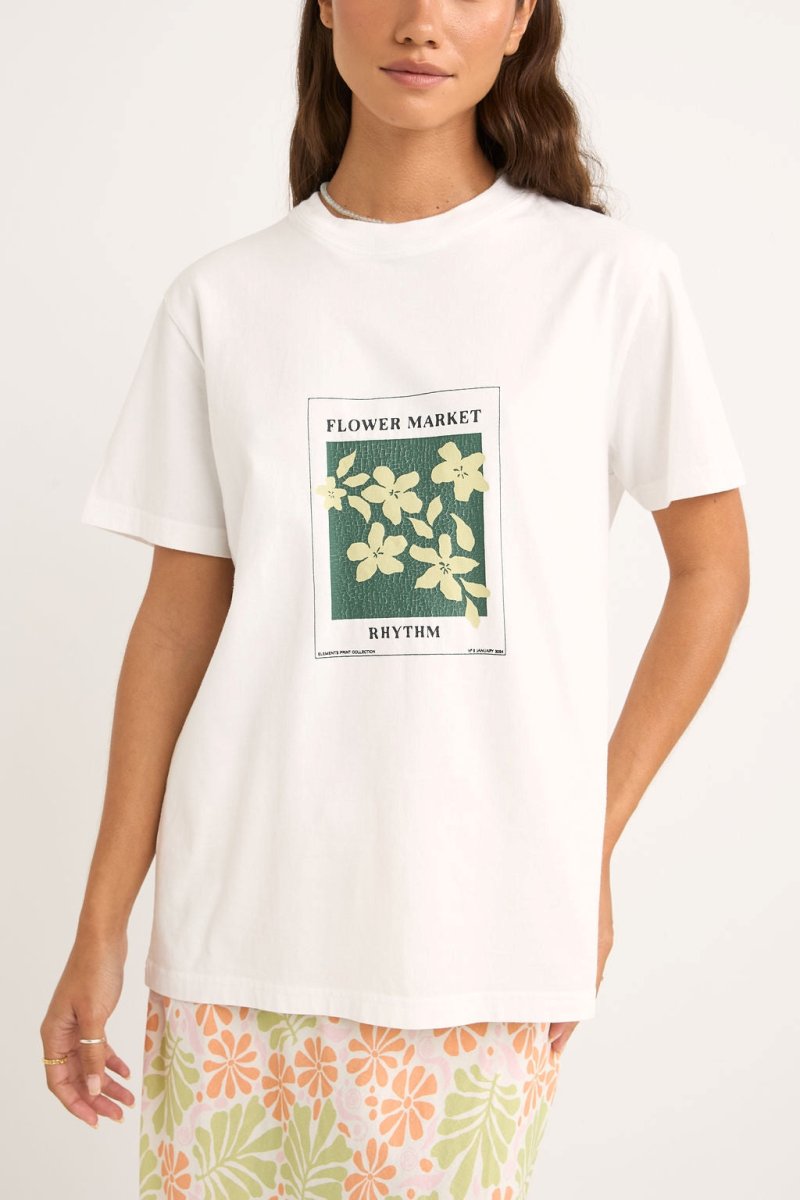 Flower Market Boyfriend T-Shirt Femme#Tee ShirtsRhythm
