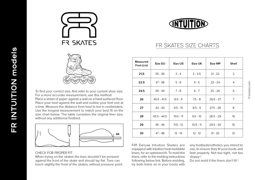 Fr1 80 deluxe Intuition Rollers en Ligne Freeskate Homme#Rollers FreeskateFr Skates