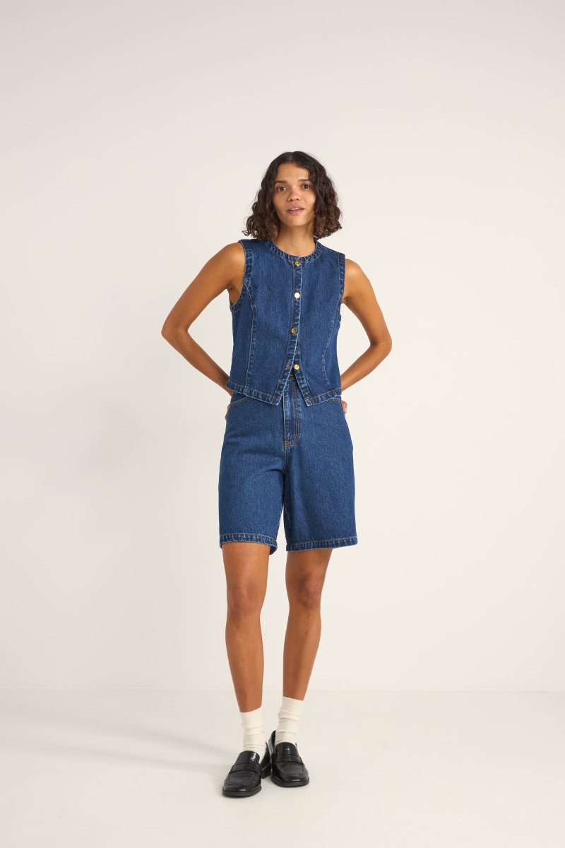 Gia Denim Vest - Top FemmeDébardeursRhythm