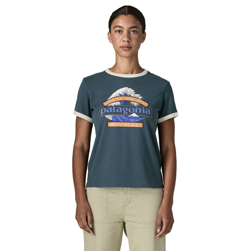 Great Waves Ringer - T Shirt Femme#Tee ShirtsPatagonia