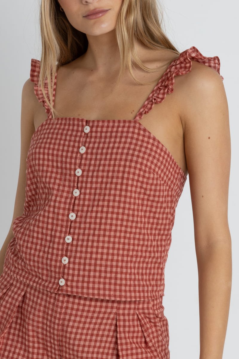 Lola Check Cami - Top FemmeDébardeursRhythm