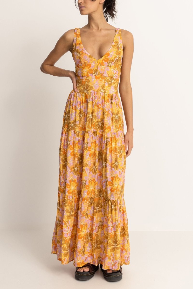 Mahana Floral Tiered - Robe Longue FemmeDressRhythm