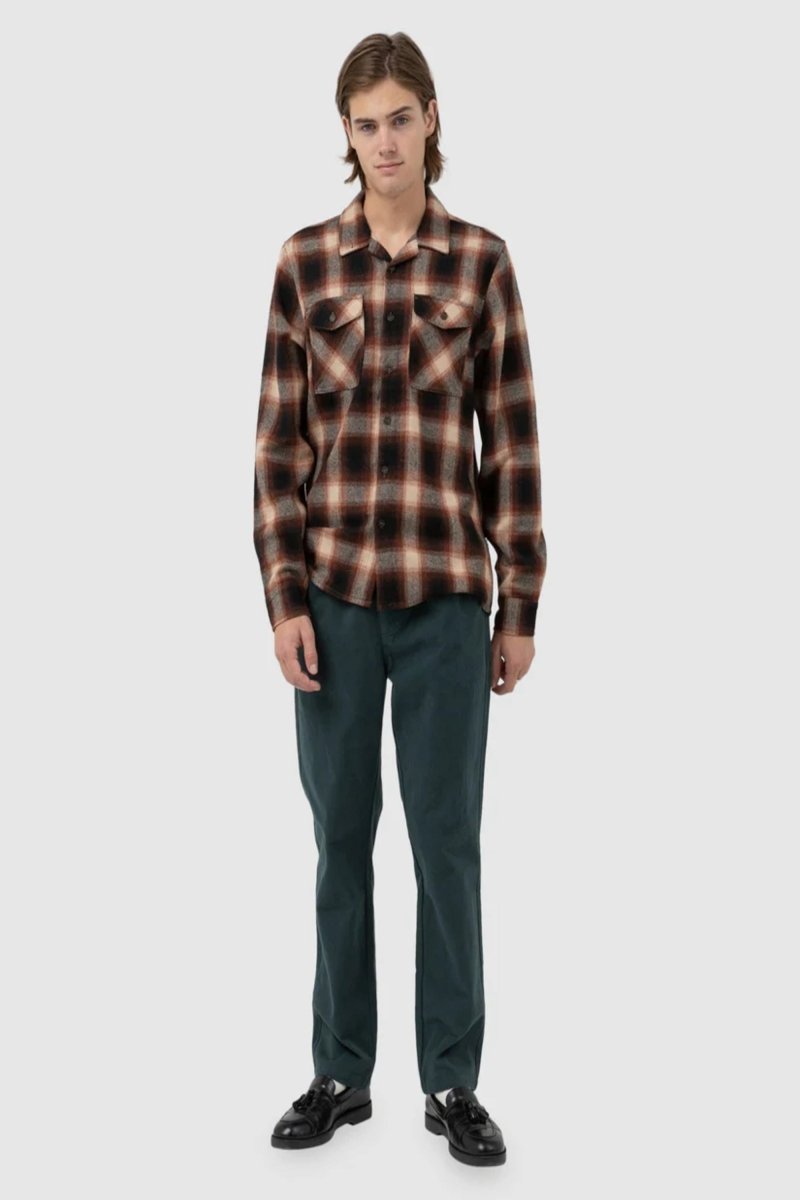 Plaid Ls Chemise Manches Longues Flanelle HommeChemisesRhythm