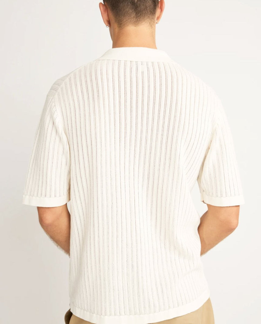 Relaxed Knit Ss Polo Homme#Tee ShirtsRhythm