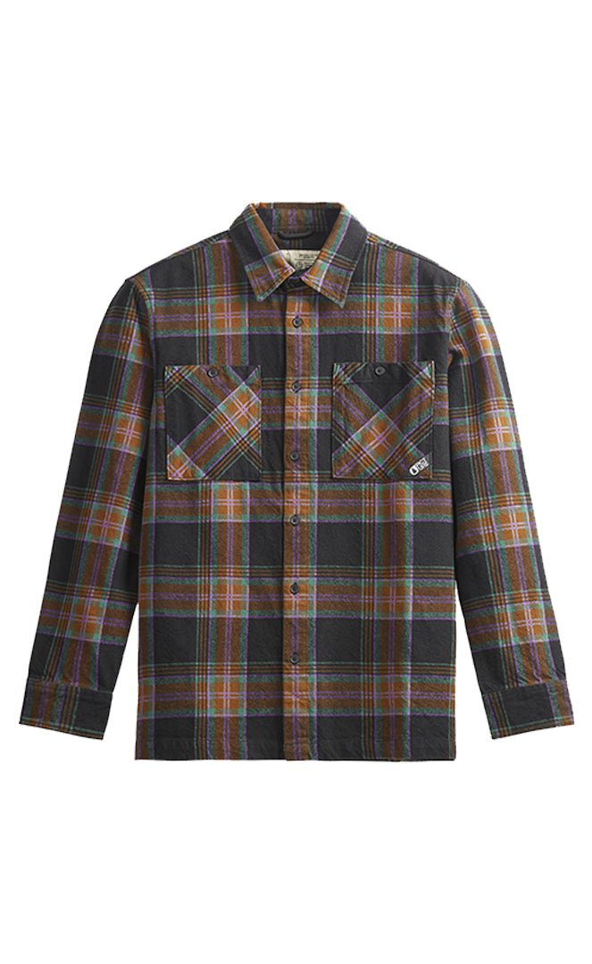 Relowa Plaid Wood Ash Chemise Manches Longues Homme#ChemisesPicture