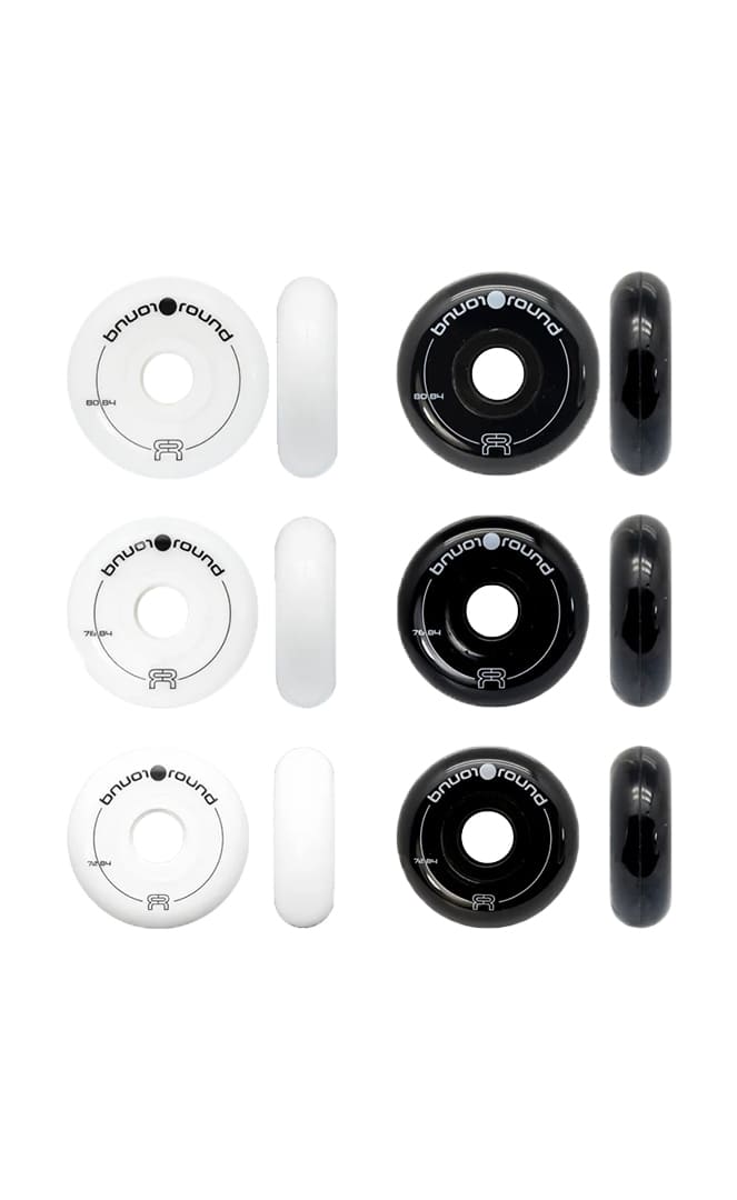 Round 80mm 84A Roues De Roller En Ligne (Lot de 4)RouesFr Skates