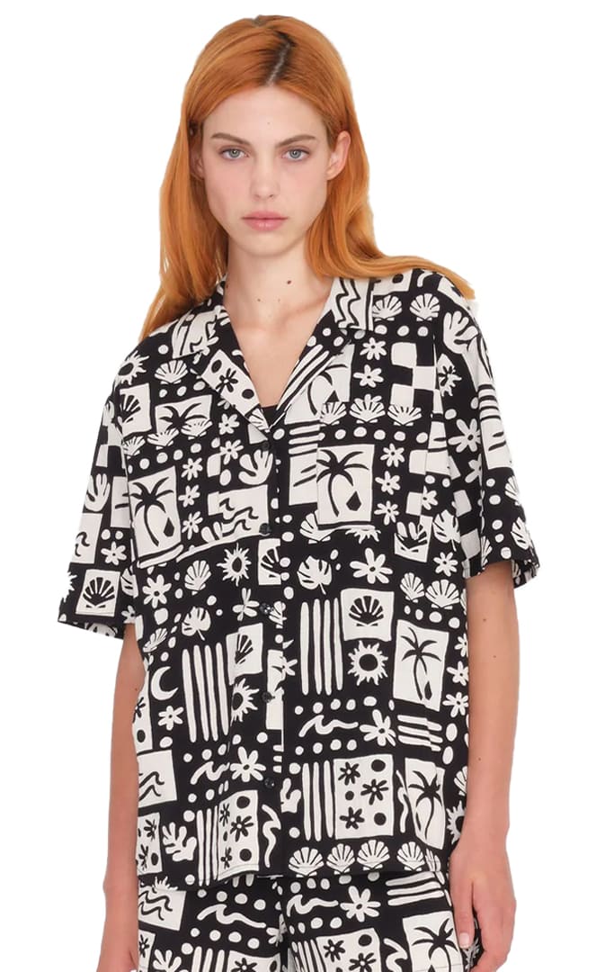 Sunny Wild Chemise Manches Courtes Femme#ChemisesVolcom