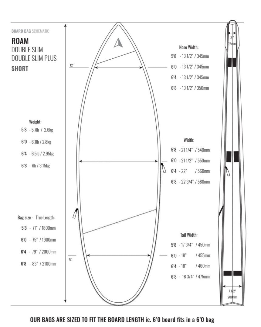 Tech - Ds Plus 10Mm Housse De Surf ShortboardHousses SurfRoam