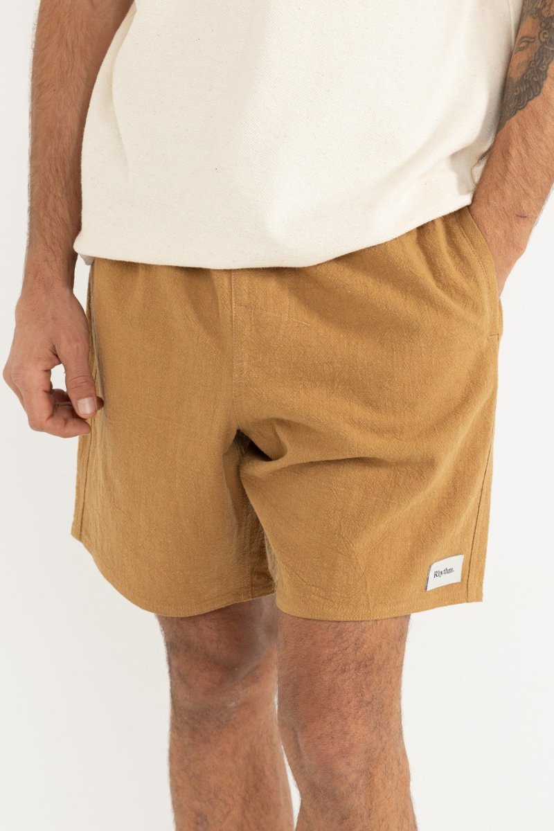 Textured Linen Jam - Short HommeShortsRhythm
