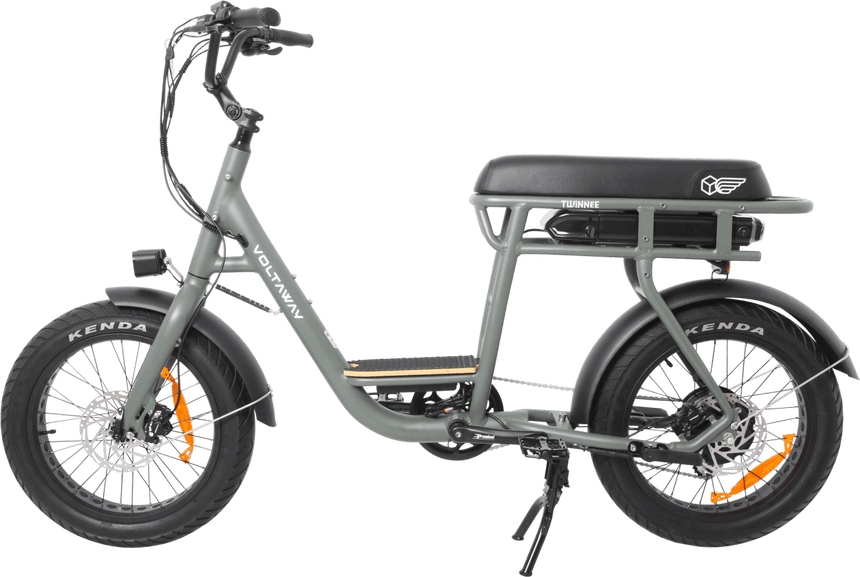 Voltaway Twinnee Vélo Electrique Bi-Place FeldgrauHawaiiSurf
