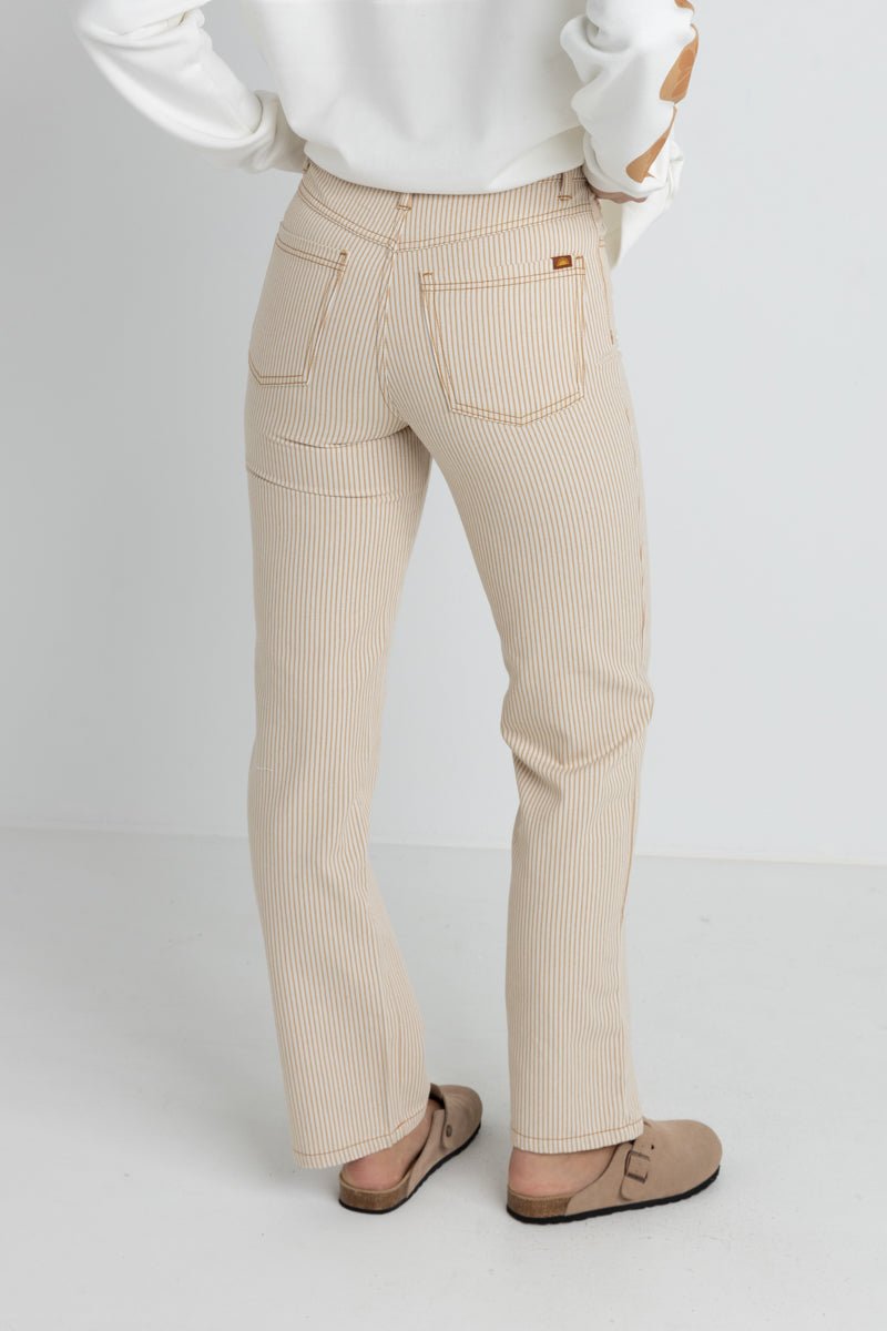 Willa Stripe Straight Leg Jean - Pantalon FemmePantalonsRhythm