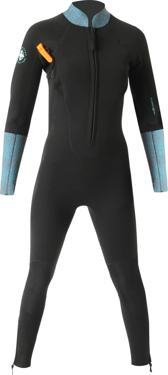 4/3 Dual Zip Full Suit Combinaison Longe Cote Femme#SteamersOcean Step