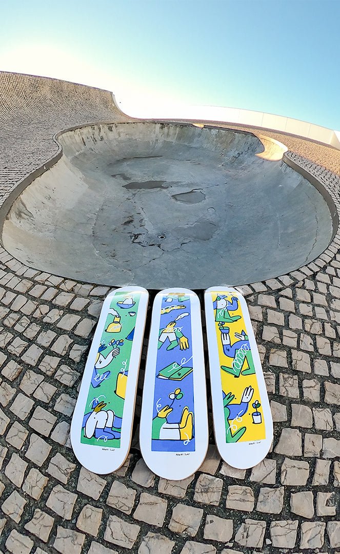 Hawaiisurf X Lucas Beaufort 8.5 Blue Deck Skateboard 3/3#Skateboard StreetHawaiisurf