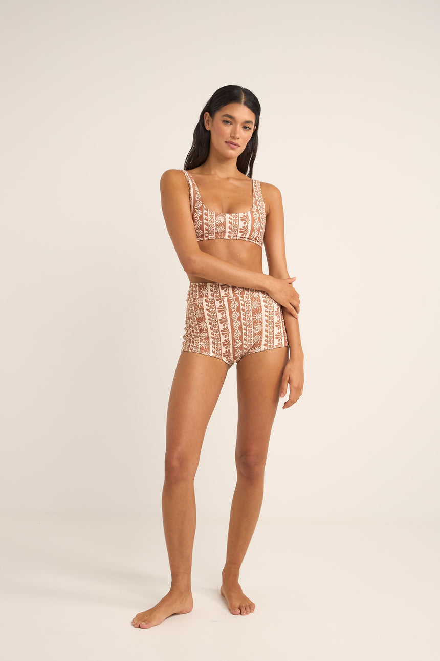 Seafarer Crop - Top de Banho Mulher
