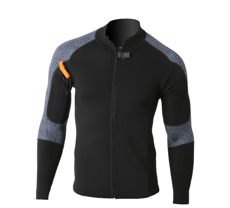2/2 Optimizer Frontzip Neotop - Combinaison Longe Cote HommeTopsOcean Step
