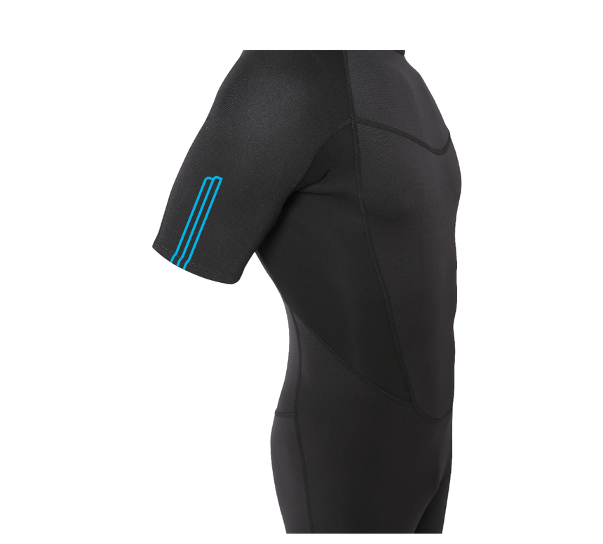 2/2 Stamiina - Zip Dos S/S Combinaison Shorty Surf HommeShortyMdns