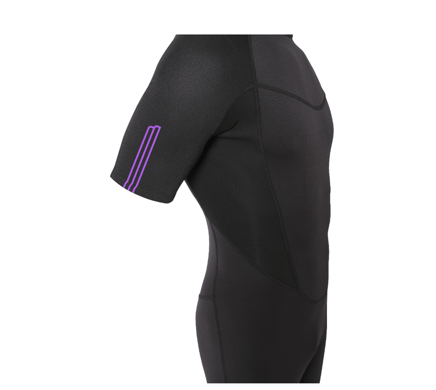 2/2 Stamiina - Zip Dos S/S Combinaison Shorty Surf HommeShortyMdns