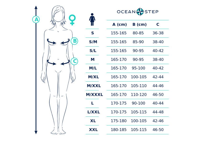 3/2 Dual Zip - Combinaison Longe Cote FemmeSteamersOcean Step